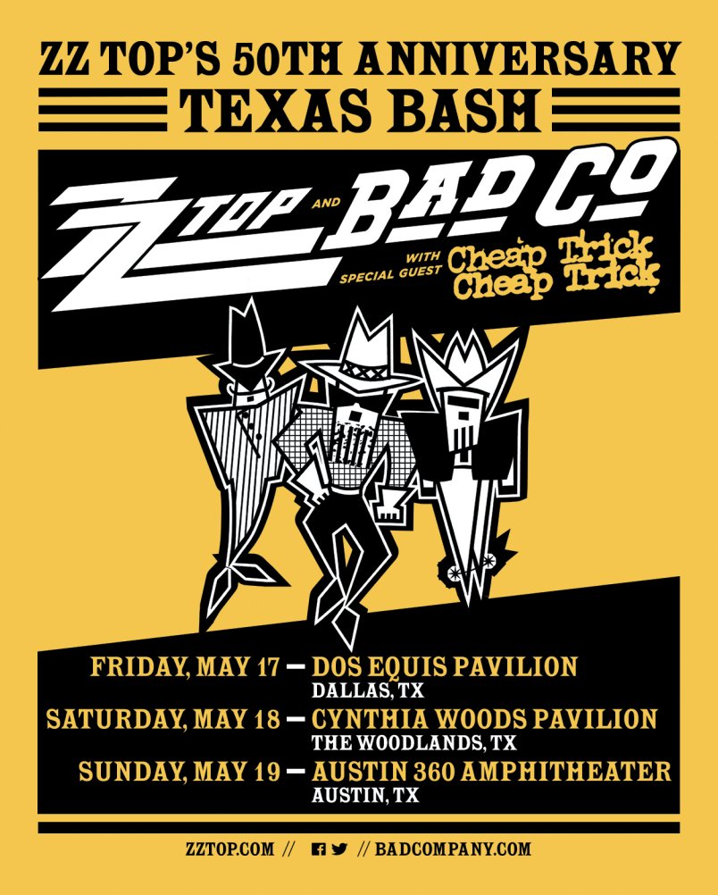 ZZ Top on Twitter "Tickets are on sale now for our 50th Anniversary