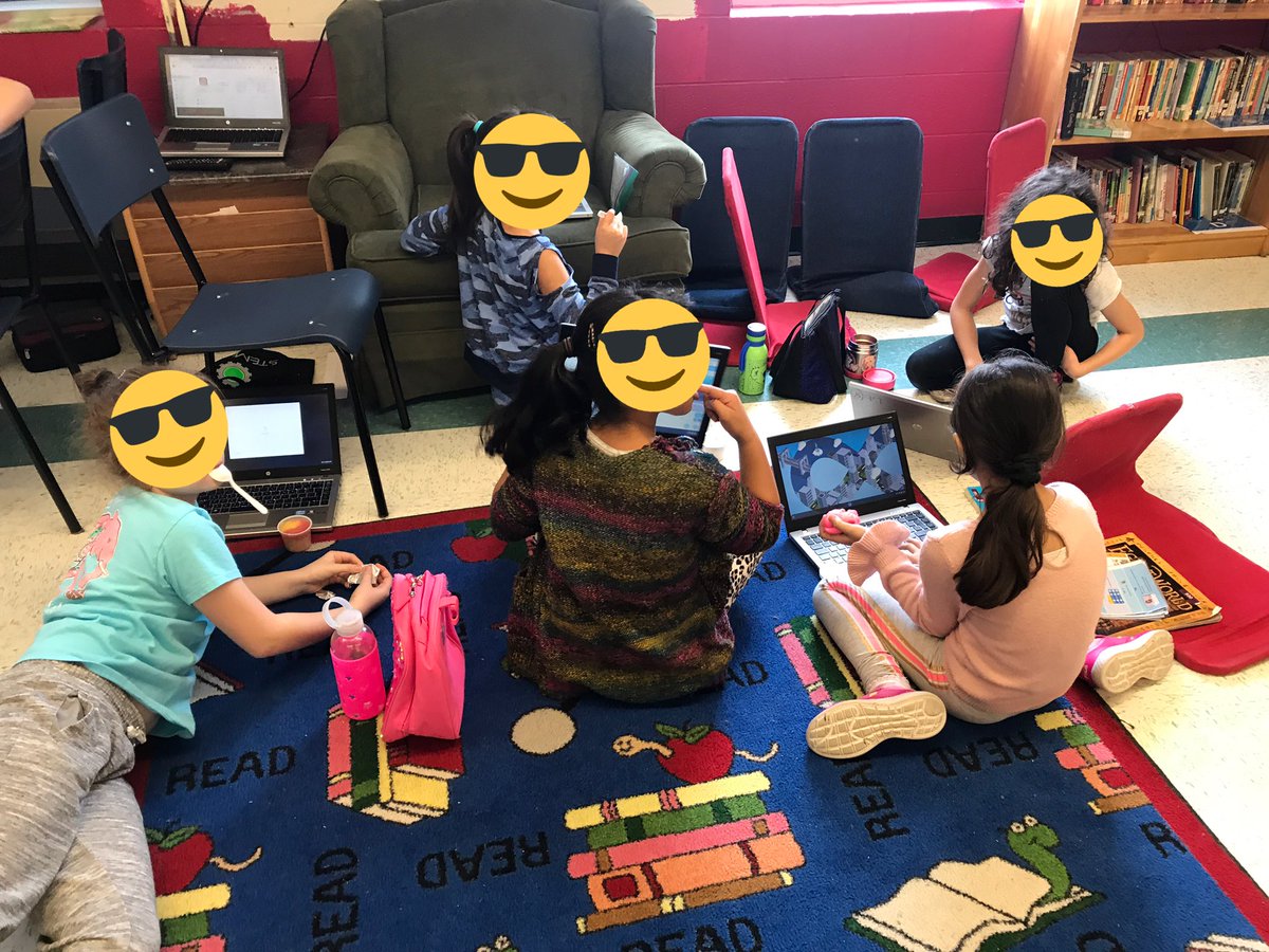 TLmikefwalter's tweet image. I mean, there are plenty of tables in the library, but you gotta codewhere you are comfortable. #flexibileseating #codeNLESD @MQPSchool