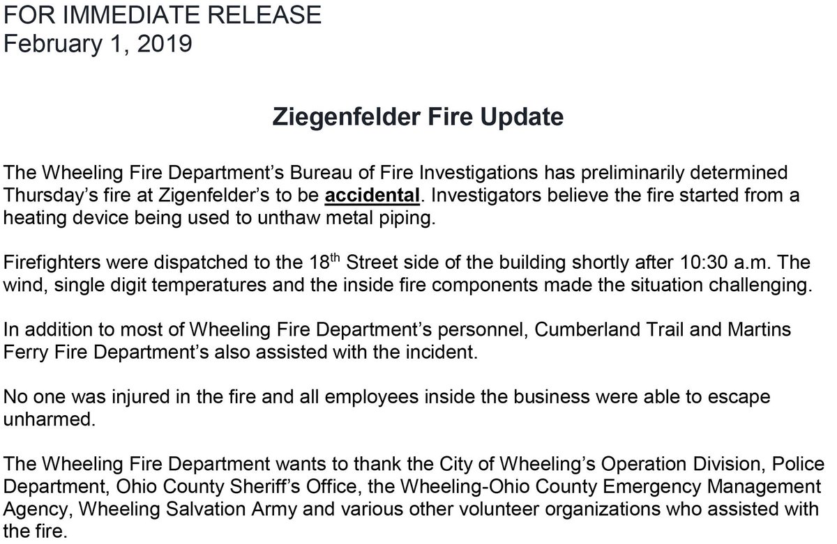 Wheeling, WV Fire (@wheelingfd) on Twitter photo 