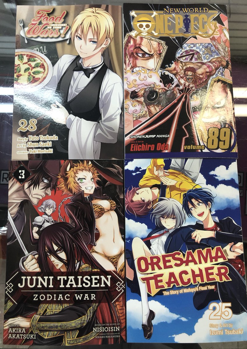 Anime Castle Nyc New Manga Arrivals 3 3 Food Wars Vol 28 One Piece Vol Juni Taisen Zodiac War Vol 3 Oresama Teacher Vol 25 Golosseum Vol 5 Viz Vizbooks
