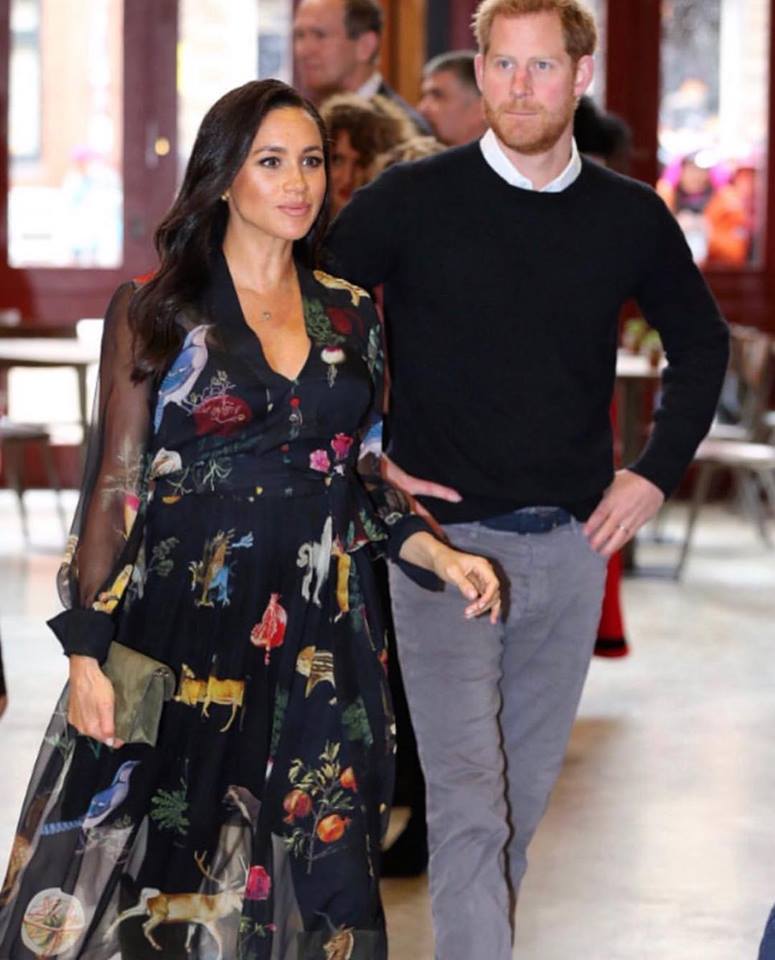 Oscar de la Renta on Twitter: "Meghan Markle, Duchess of Sussex is glowing in our #odlrfall2018