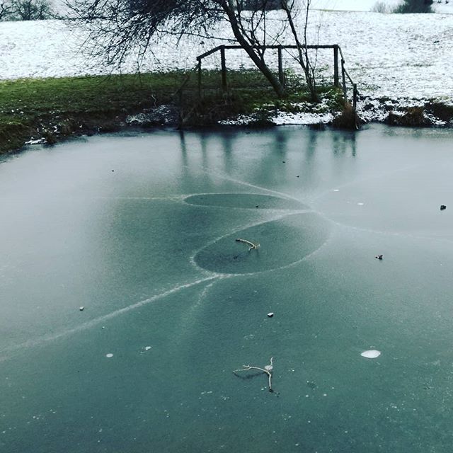 benaldo's tweet photo. Any idea what these shapes are on the ice? #twitshare https://t.co/UfZJTqjwHe