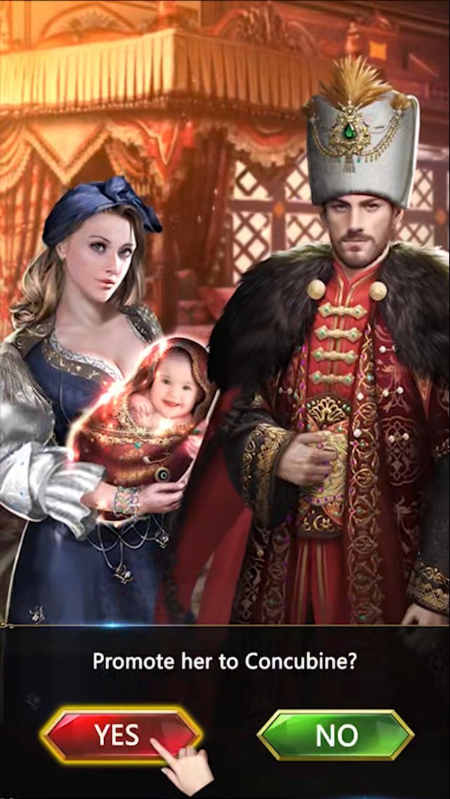 1 pic. You can get promoted to concubine! What a thrill!!! Lol @gameofsultans https://t.co/5ayxJ5AMSW