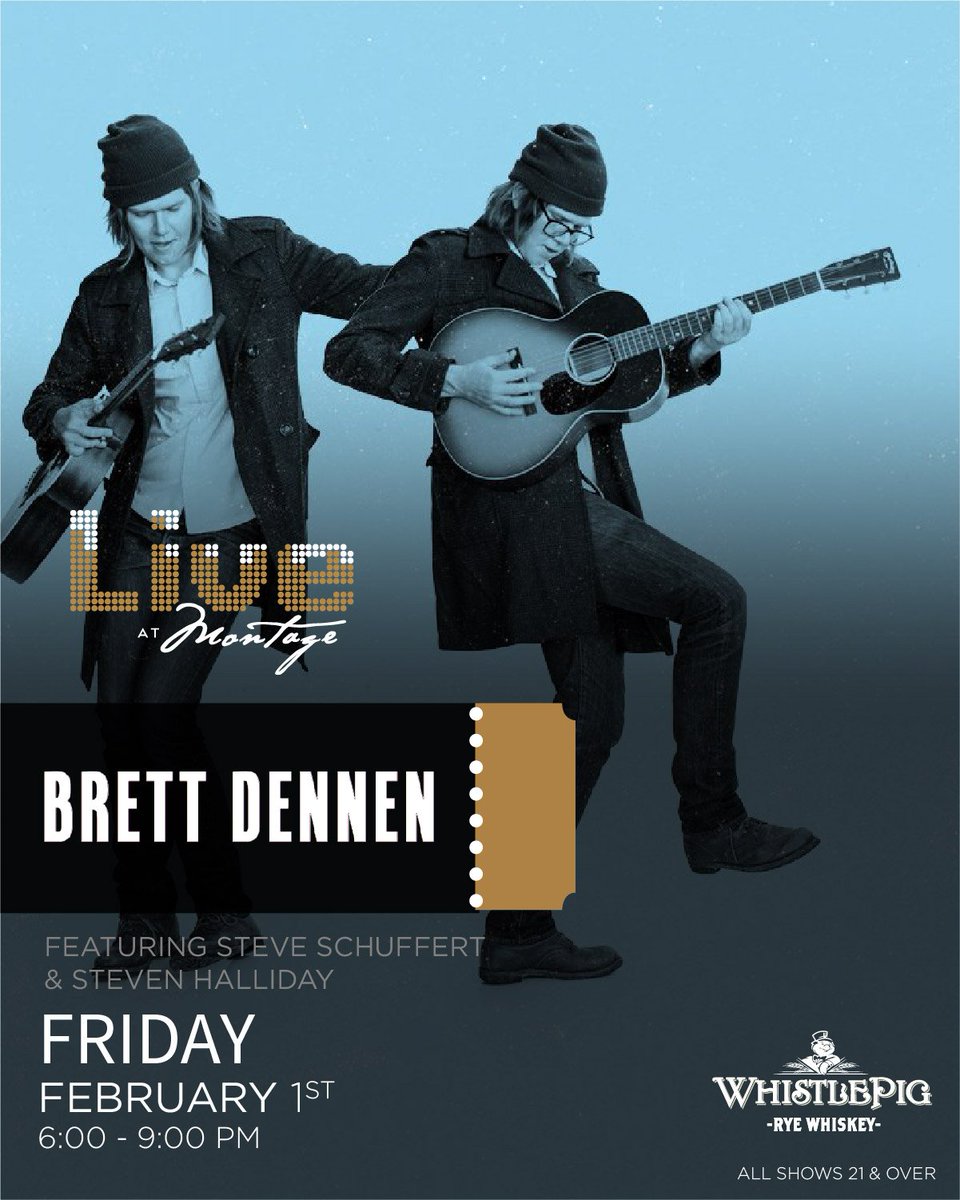 MontageDV's tweet photo. #LiveAtMontage continues tonight with Brett Dennen, Steve Schuffert and Steven Halliday  🎶✨We will see you there! https://t.co/FVKqAVzzF9