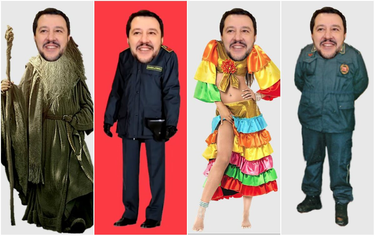 repubblica's tweet photo. Arriva #Salvinification, il gioco online che cambia abito a Matteo Salvini. Ma guai a mettergli la divisa della Finanza
https://t.co/c5ujwVZ470 https://t.co/Bd67qbU85a