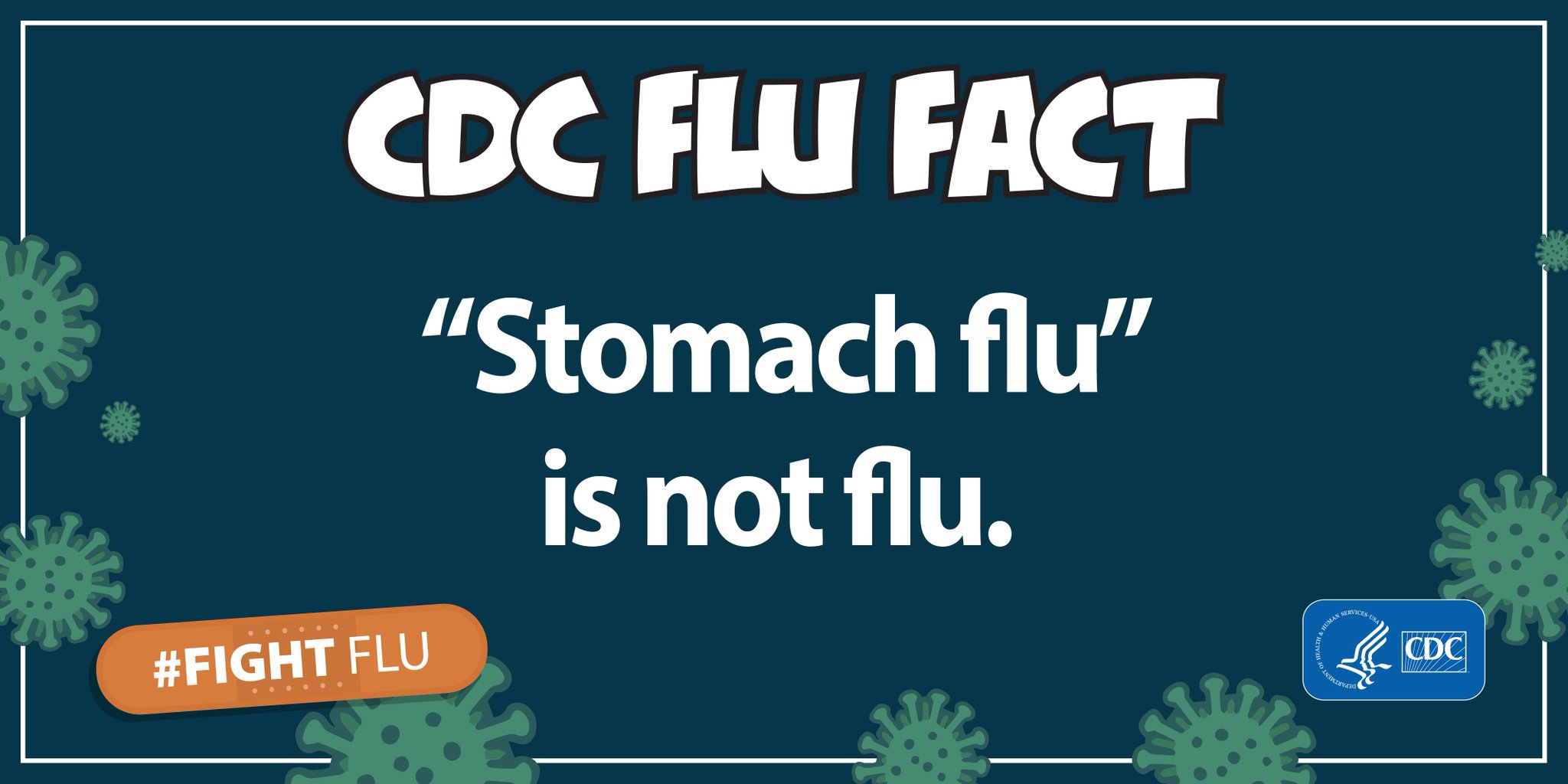 CDC Flu on Twitter "FluFactFriday “Stomach flu” is not flu. Flu is