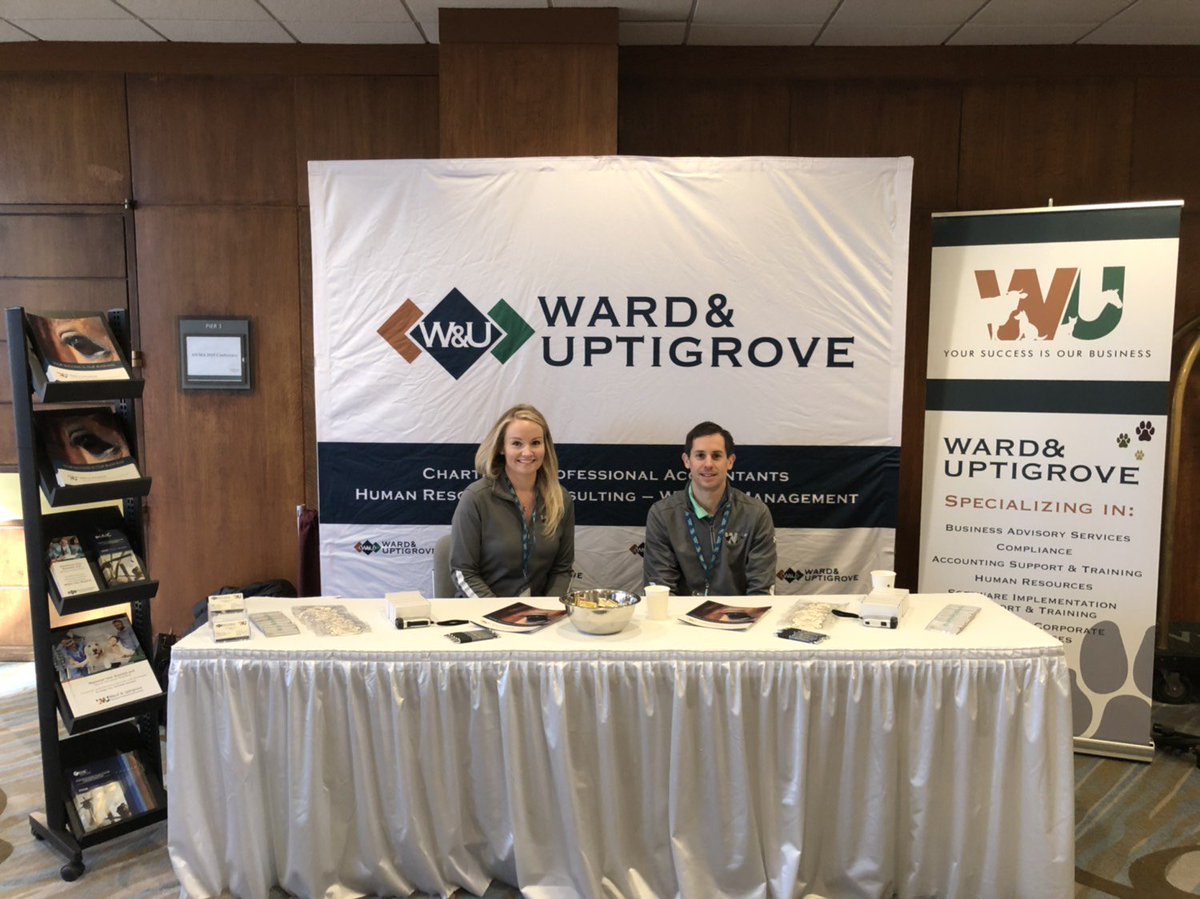 Ward_Uptigrove's tweet image. Our cross-functional Veterinary Advisory Group with certified Accounting, Human Resources &amp;amp; Wealth Management professionals are at the @OnVetMedAssoc Conference &amp;amp; Trade Show

If you are there, visit us in the Table Top Display Hall #701, in front of the Harbour Ballroom
#OVMA2019