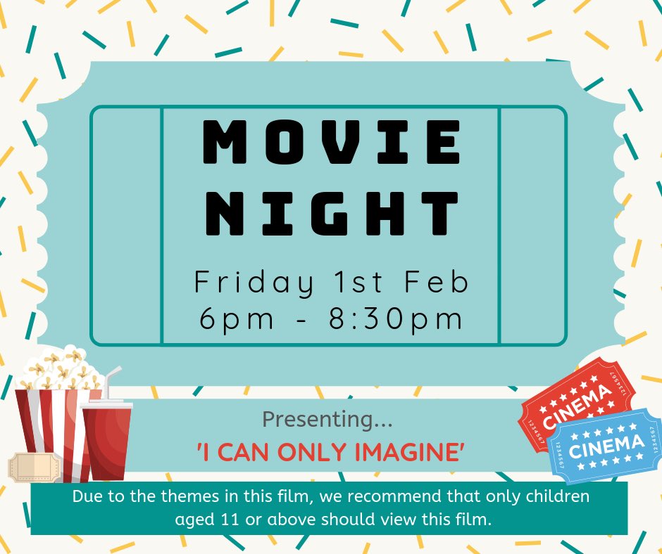 QueensHallWigan's tweet photo. Do you love free food and watching a good film?  Us too!  Come along tonight for a free viewing of ‘I Can Only Imagine’.  
Hotdogs and cinema food will be served from 6pm and the film will start at 6:30pm.  All are welcome to come along! #movienight https://t.co/AaEZhcFySx