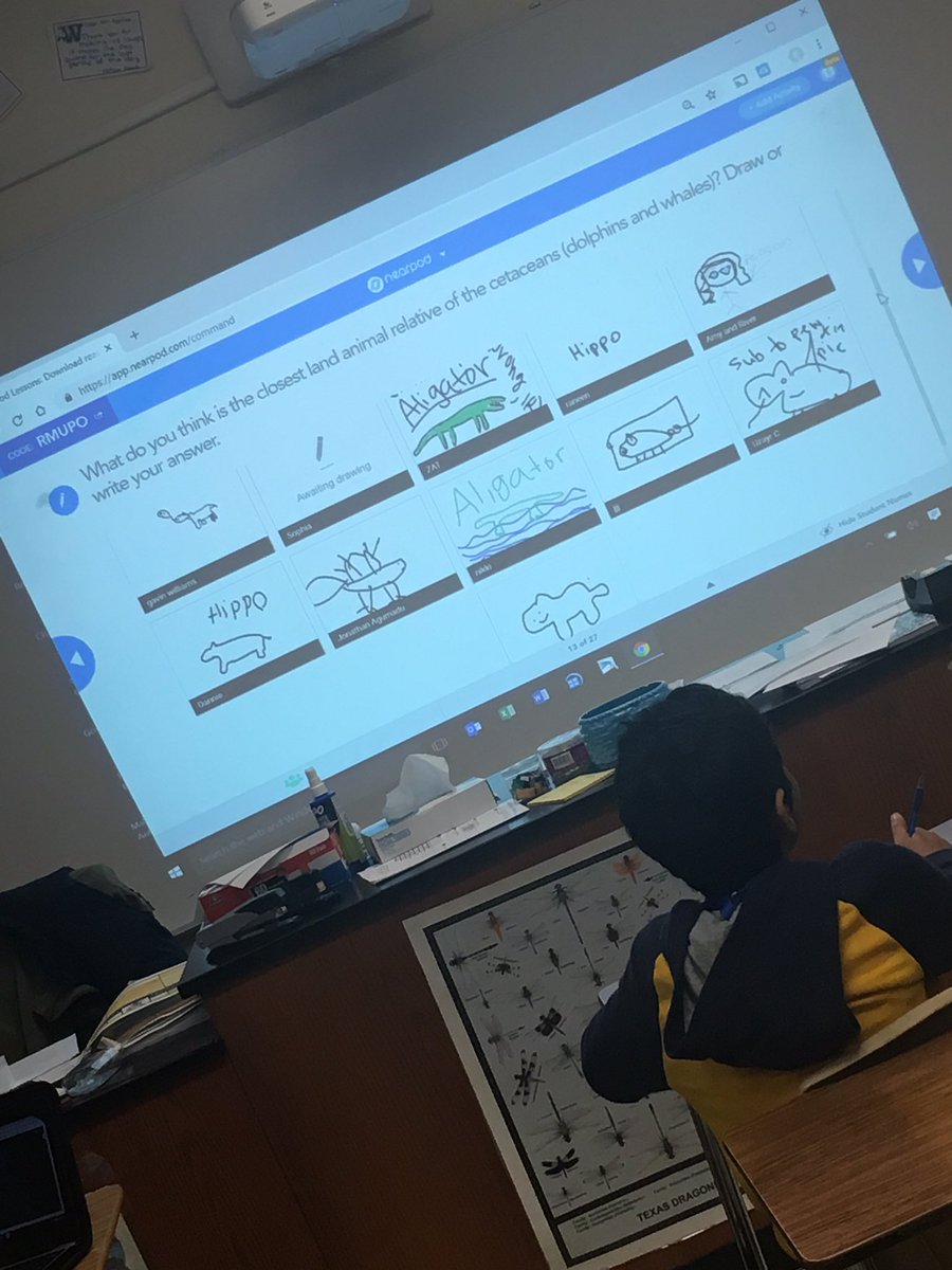 DocGRodriguez's tweet photo. What an awesome way to assess where kids are during a lesson! #RISDconnects technology and science π Mr. A even included some drawing! This science class at Westwood JH is awesome! #allmeansall in Mr. Aguilarβs classroom! #RISDgreatness #HighFunctioningAutism #SPEDinclusion https://t.co/Jky5GiRBpr