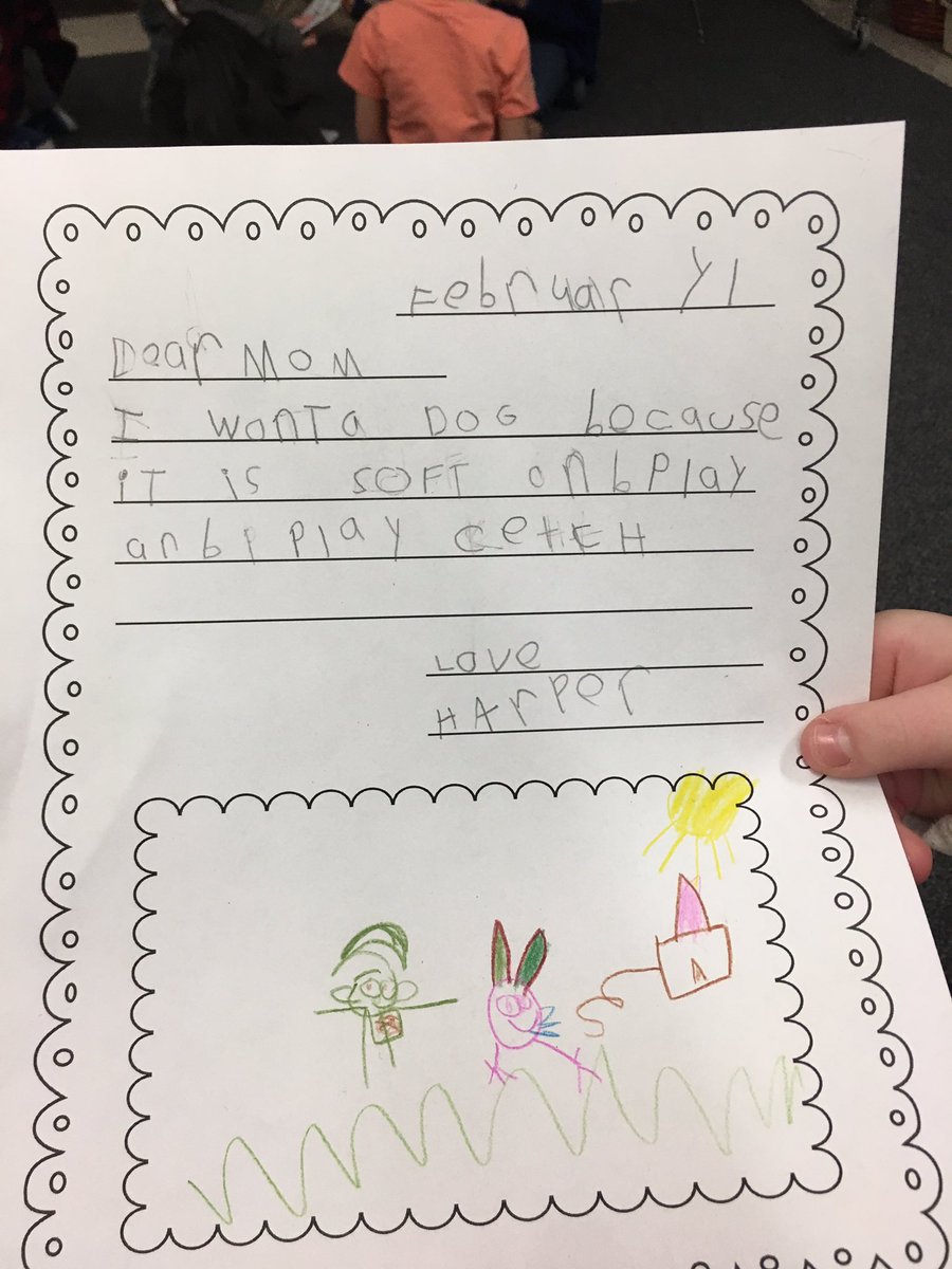 MsvanderHoff's tweet image. -spent 3 days @CleardalePS with a grade 1 class! We read “I wanna Iguana” then we made a list of animals we would want, created a graphic organizer of “why” and then we wrote letters home explaining what animal we wanted and why!#opinionwriting #listmaking #generatingideas 🐱🐶
