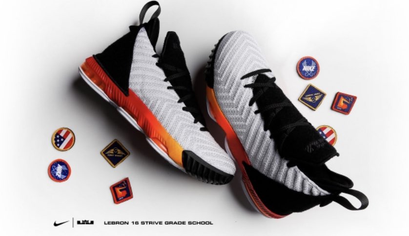 lebron 16 white laser orange