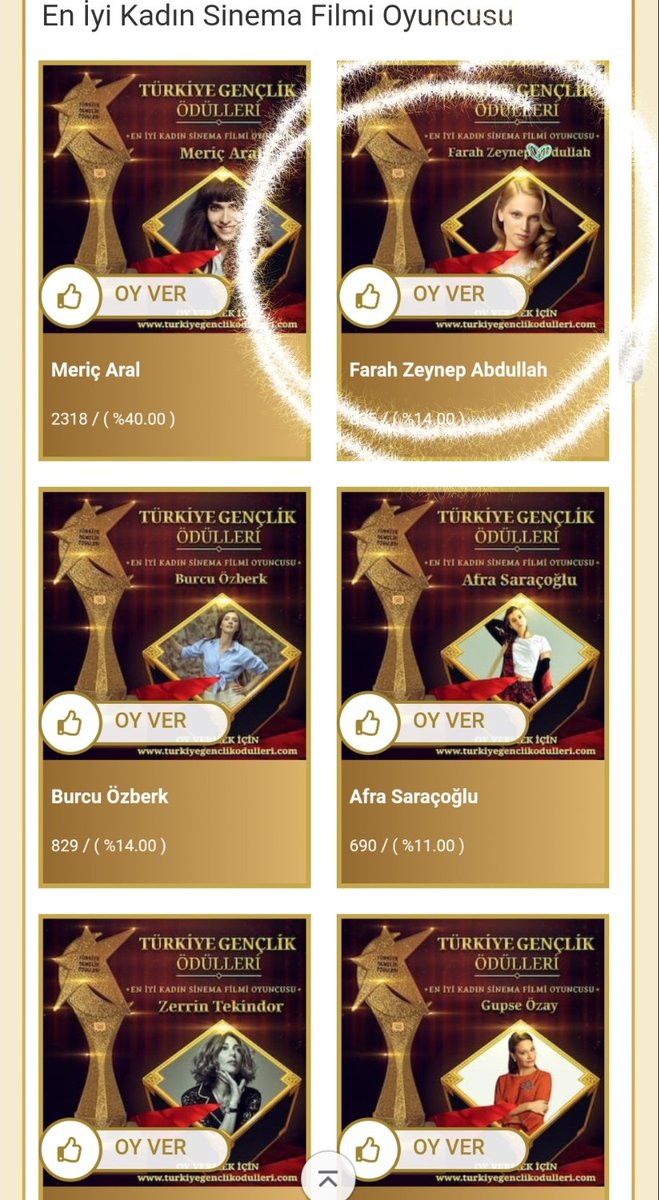 Fza_Fan's tweet photo. Linkten oy verebilirsiniz 😊 #FarahZeynepAbdullah #Şampiyon
Oy ver/ Vote for; https://t.co/X3e9A4kEiB https://t.co/YUSBS5Bsnd