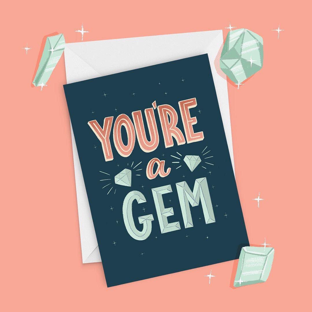 inkwellboutique's tweet image. New Arrivals! Delightful #handlettered cards by local artist, @CrystalPicard!