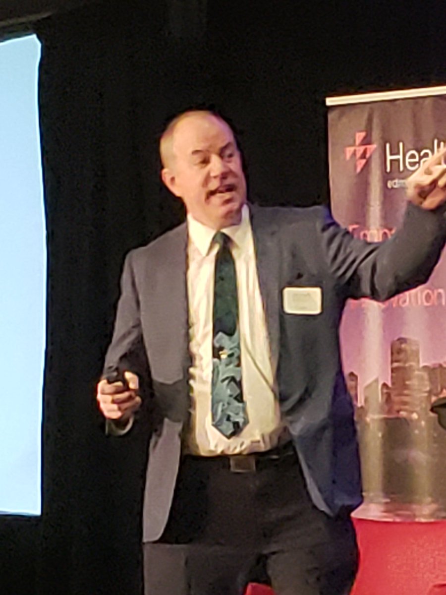 Reg_Joseph's tweet photo. Rob Henderson from @BioTalentCanada addressing health ecosystem in #edmonton on our talent challenges in Canada in the bioeconomy and strategies to address them @Yeghealthcity https://t.co/wMV4kitgCt