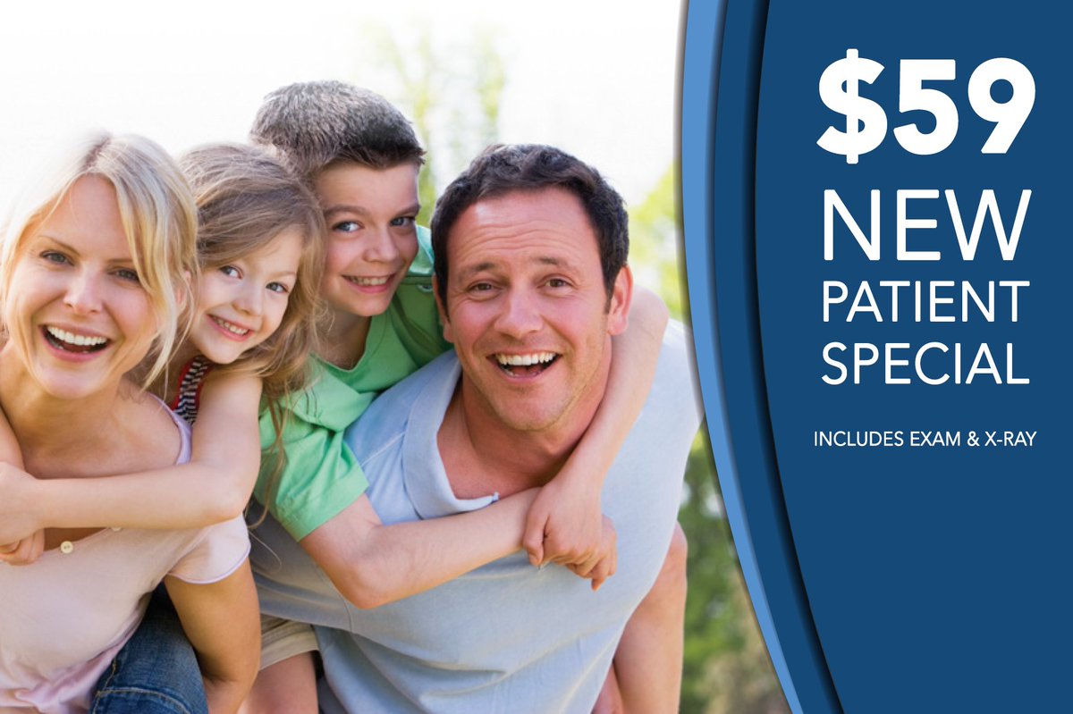 Check out our $59 New Patient Special! Receive a FREE electric toothbrush with the completion of a cleaning!