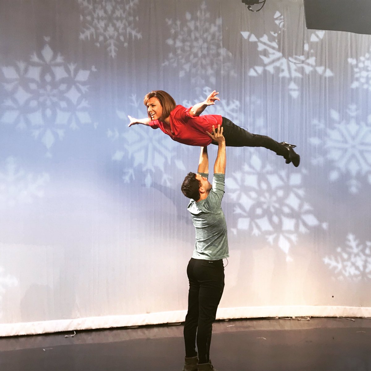 NicoleKoglinMKE's tweet image. I’m a changed woman! #CoolestInterviewEver @Cirque Crystal is in town this weekend at @FiservForum and they stopped by @fox6wakeup! #DirtyDancingMoves #BucketList