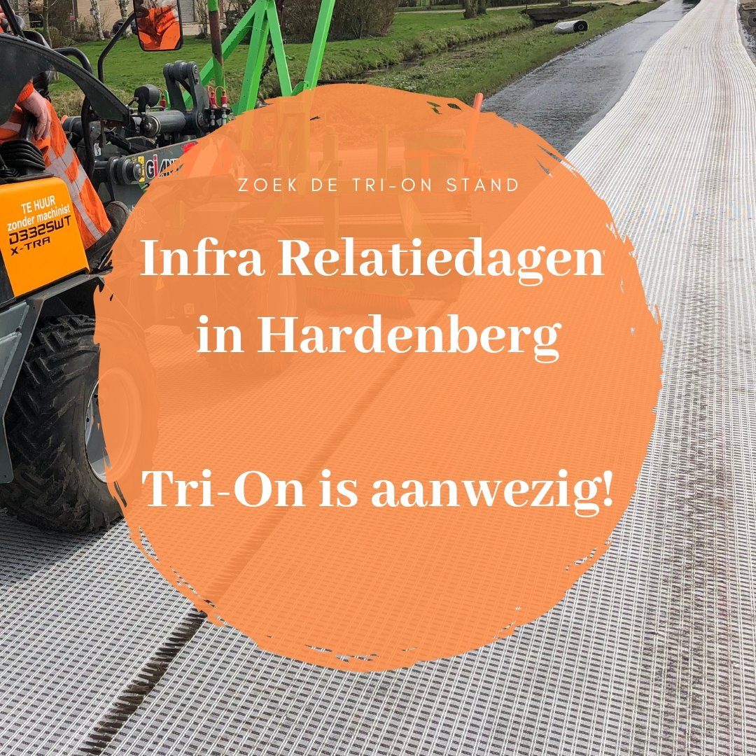 Tri_On_NL's tweet photo. Tri-On mag met haar stand niet ontbreken op de Infra @INFRA_EH 2019. Kom jij langs? https://t.co/zZiCdMRfbq