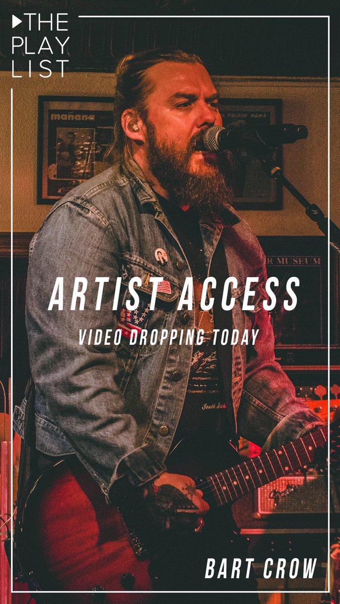 PlayListFilms's tweet photo. #ArtistAccess with @BartCrow dropping today! https://t.co/RIKeKhBdIn