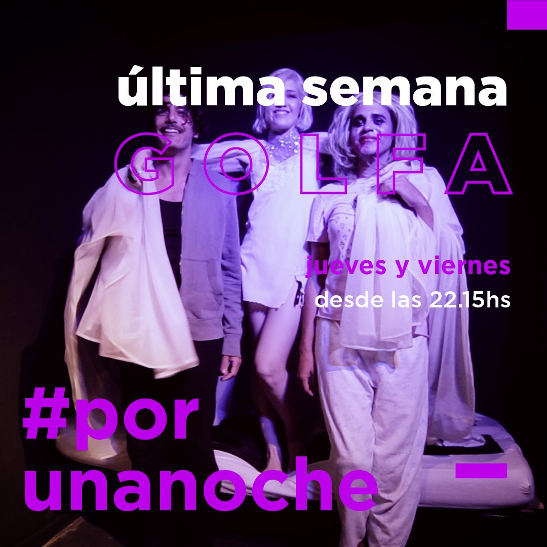 MicroteatroBA's tweet photo. ¡ULTIMAS FUNCIONES DE #PORUNANOCHE 😱😱!
.
Vení a despedir #SesiónGolfa de enero #PorUNANOCHE . Desde las 22:45hs, tremendas obras de trasnoche 😈. Recordá que podés refrescarte entre obras tomándote algo en #Bar15 🍻
.
#Microteatro #Teatro #Palermo #BuenosAires #Viernes https://t.co/lxPgb1Roh4