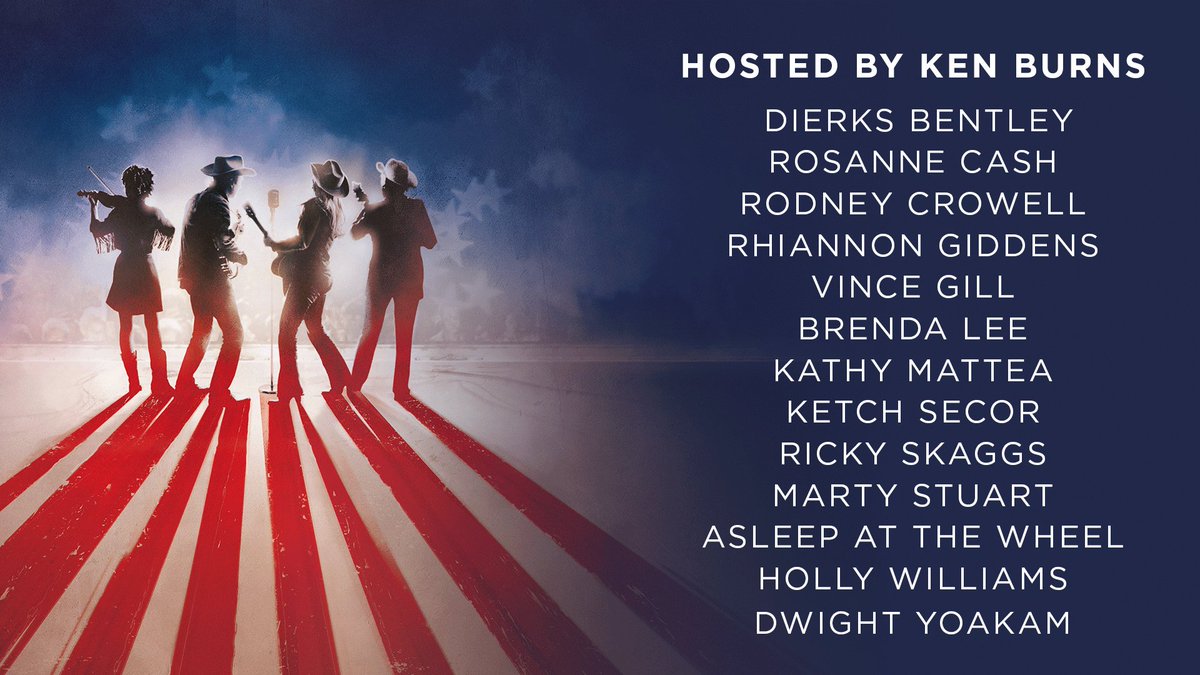 Happy Friday! We're bringing Country Music:  A Concert Celebrating the film by <a href="/KenBurns/">Ken Burns</a> to the Ryman on Mar 27. Tickets on sale Feb. 8. #CountryMusicPBS
