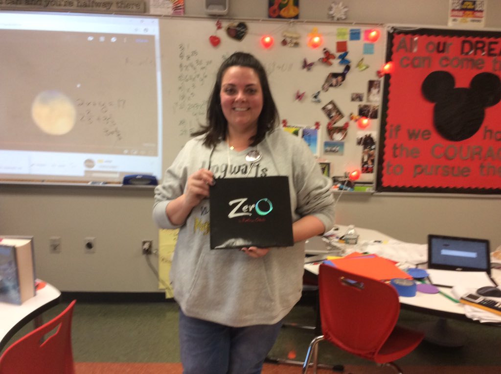 mrskalmath's tweet photo. Ss enjoying "Zero" by @KathrynOtoshi read by @JenWiesman_PMS for #WorldReadAloudDay #WorldReadAloudDay2019. Thank you for coming to spend time with these wonderful 8th graders. They enjoyed the break from math, but also enjoyed that the book included numbers. #WeArePlainedge https://t.co/JdVVZILHwg