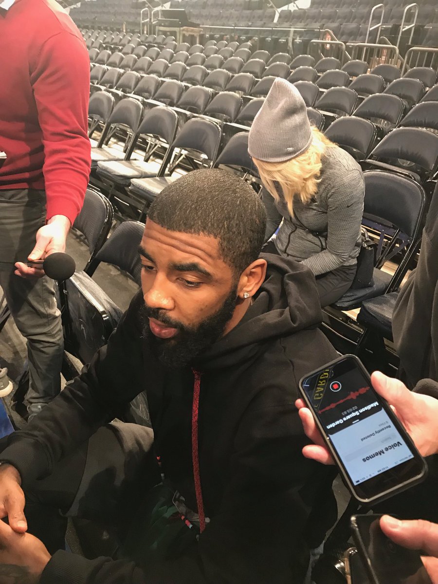 meanbarb's tweet image. “At the end of the day I’m going to do what’s best for me and my career.....I don’t owe anyone shit.” — Kyrie When asked if about his future and if he will stay in Boston next year.