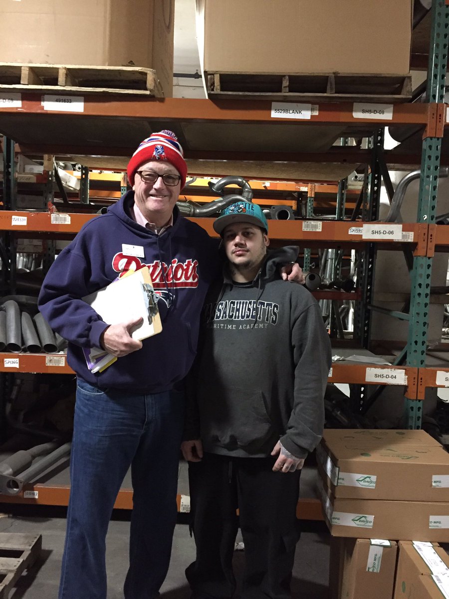 CoakleyChuck's tweet photo. @MassMEP @MassMEPInnovate #davico #davicomanufacturing Meeting with John Mello, Davico Shipping Mgr, to review progress of December 2018 MassMEP Kaizen... https://t.co/w3JHkcLQ4F