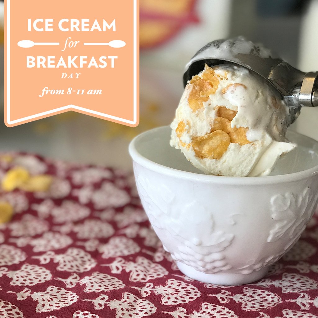 ClementinesSTL's tweet photo. Tomorrow is the day! Ice Cream for Breakfast Day! Please join us at our Demun location, from 8am-11am! You won't want to miss the flavors, the @dancakes, and the free specialty coffee! https://t.co/BbGCx4aV4j
#ICFBD https://t.co/l85C3ksDC7