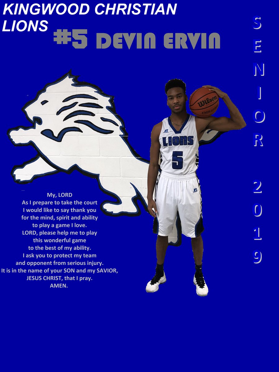 KCSBBallNation's tweet photo. #5 - Devin Ervin
#KCSLions #KCSBBallSeniorNight2019 https://t.co/Dhx3dwkpkn