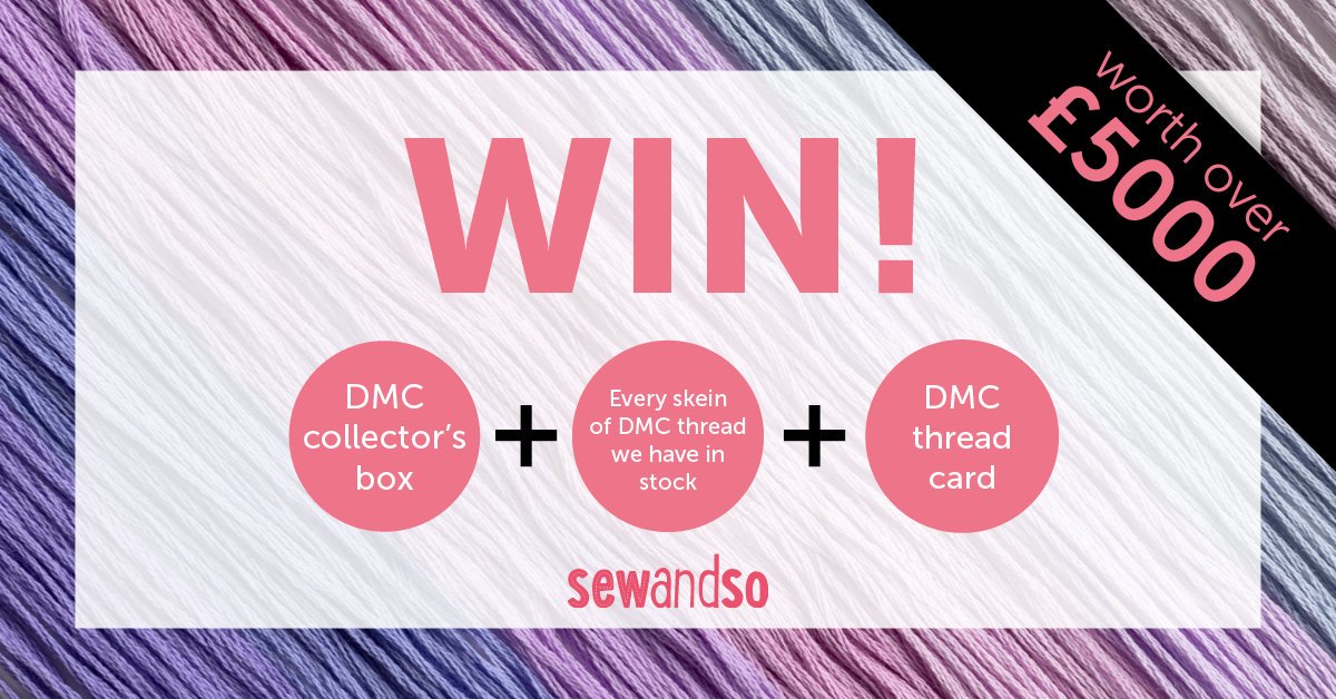 Crazy_magazine's tweet photo. It's #threaduary over on Instagram and @sewandsouk have teamed up with @dmccreativewrld to give you the chance of winning over £5,000 worth of DMC threads. Visit https://t.co/QsKC7OAJ4K to find out how you could win xx https://t.co/N3WG4m5Xca