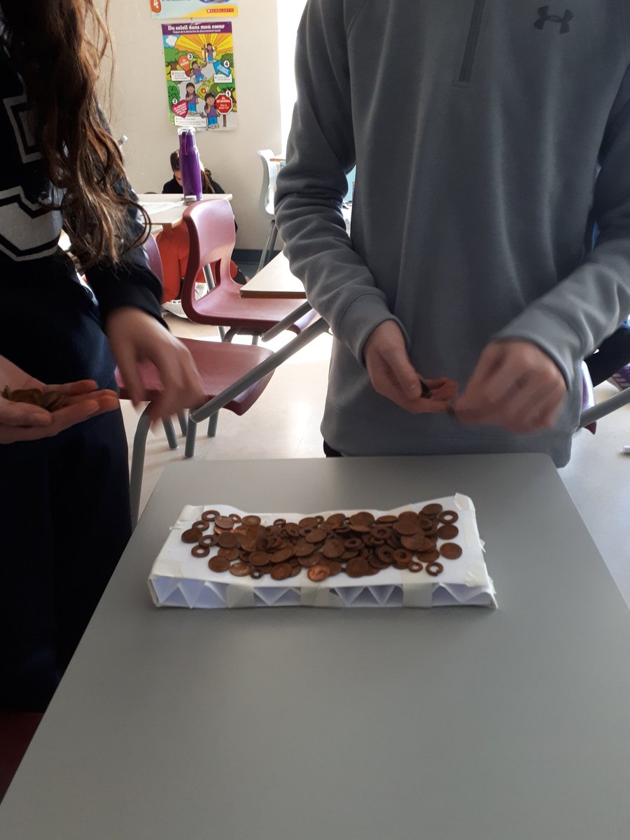 SScullyOCSB's tweet photo. Building strong structures this morning in Science class! #gr7science #structures #OurSHHS @SacredHeartOCSB https://t.co/3VNGTSPIZ1