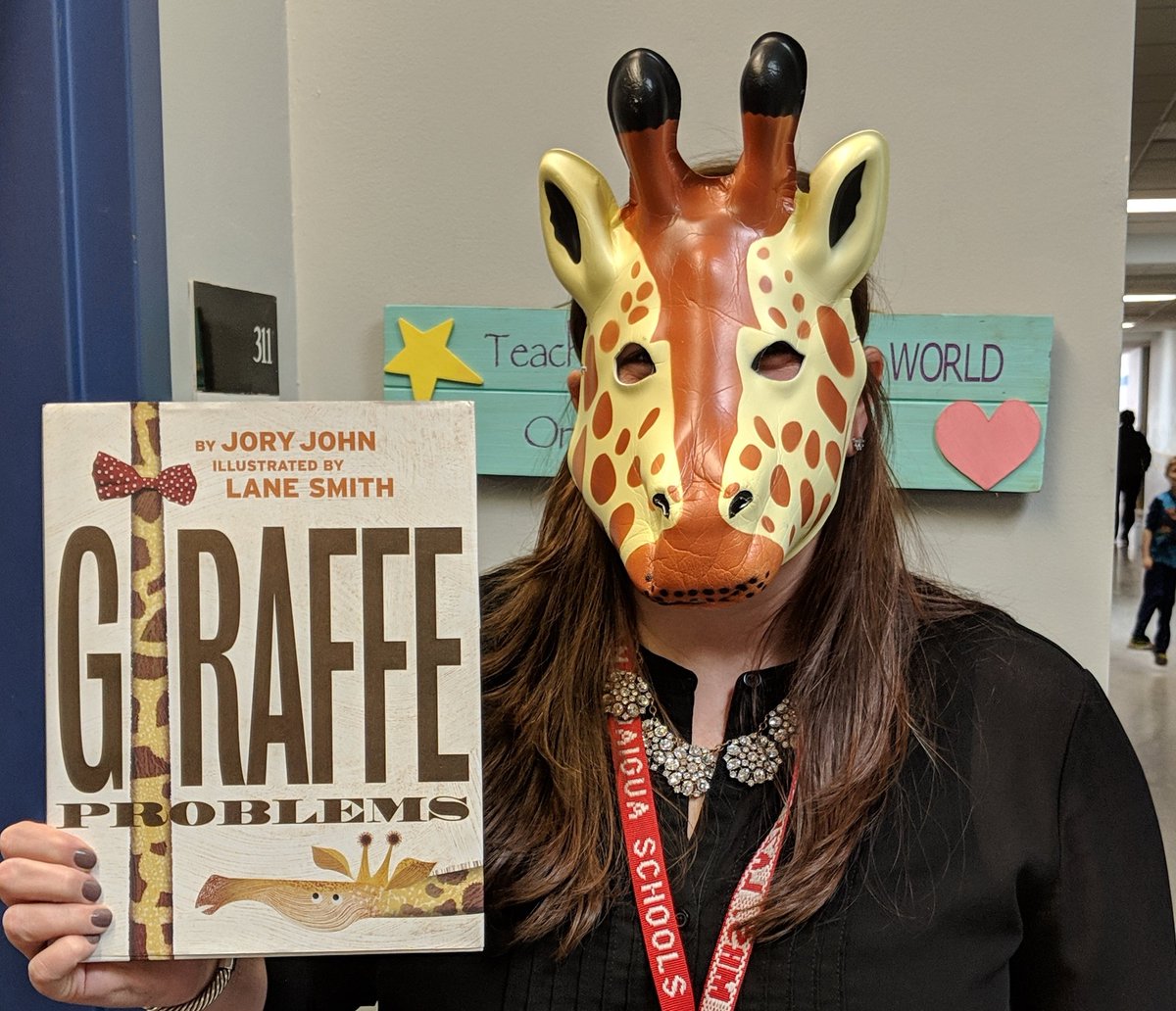 CanandaiguaCSD's tweet photo. #WRAD19 World Read Aloud Day @CdgaPES! This reader wanted to remain in character. #giraffeproblems 

#canandaiguaproud #onebravesfamily https://t.co/D9hjMUNPHq
