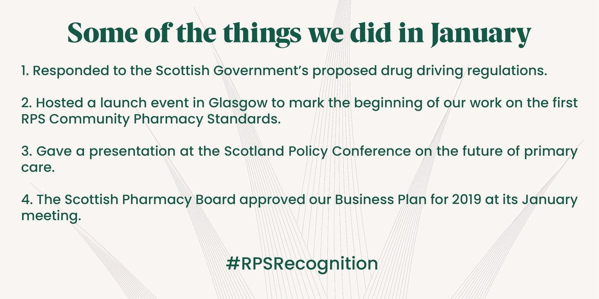 rcpharm_scot's tweet photo. Pleased to share with you a summary of the things we did in January. #RPSRecognition https://t.co/fSVATOP4pQ