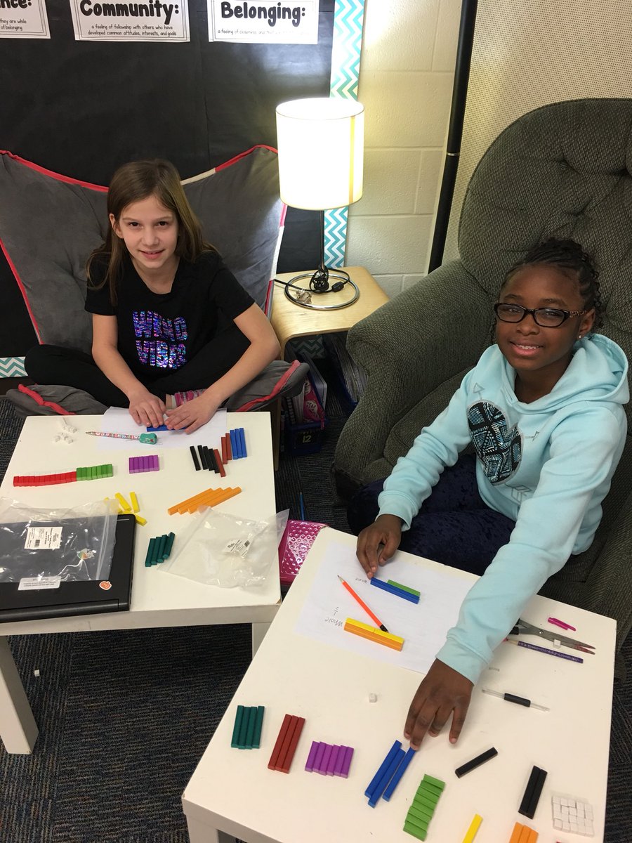 MrsCookSVE's tweet image. Kicking off our fractions unit playing with our new Cuisenaire Rods! Hearing lots of “this is easy!” 😊 Thanks @gregtangmath for showing these to us! @1948Monarch @SVElsr7 #fractions #r7proud