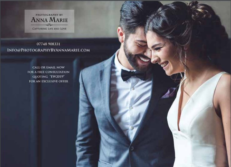 <a href="/CWM_AEW/">An Essex Wedding</a> Quote "EW2019" for an exclusive consultation offer with <a href="/PhotoByAM/">Anna Marie Cooper</a> for all your photography needs!  bit.ly/2MKvLuR