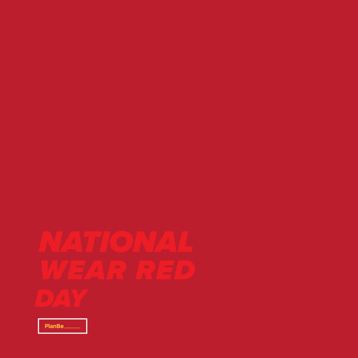 PlanBe_'s tweet image. #NationalWearRedDay is a holiday dedicated to raising awareness about heart disease. According to the National Heart, Lung and Blood Institute, 1 in 4 women die from heart disease, and coronary heart disease is the leading cause of death in both men and women.