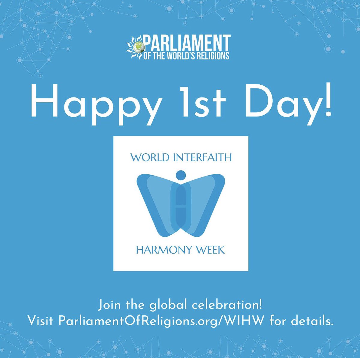 Happy 1st Day of #WorldInterfaithHarmonyWeek ! We wish our fellow interfaith colleagues a happy 2019 <a href="/wihw/">WIHW</a>. #interfaith #InterfaithPoWR #wihw