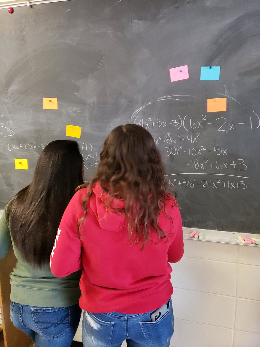 ColonisMath's tweet image. Algebra 1 students learning extended distribution! #KinestheticLearners #TactileLearners #VisualLearners @jeff_principal @BronchoFB