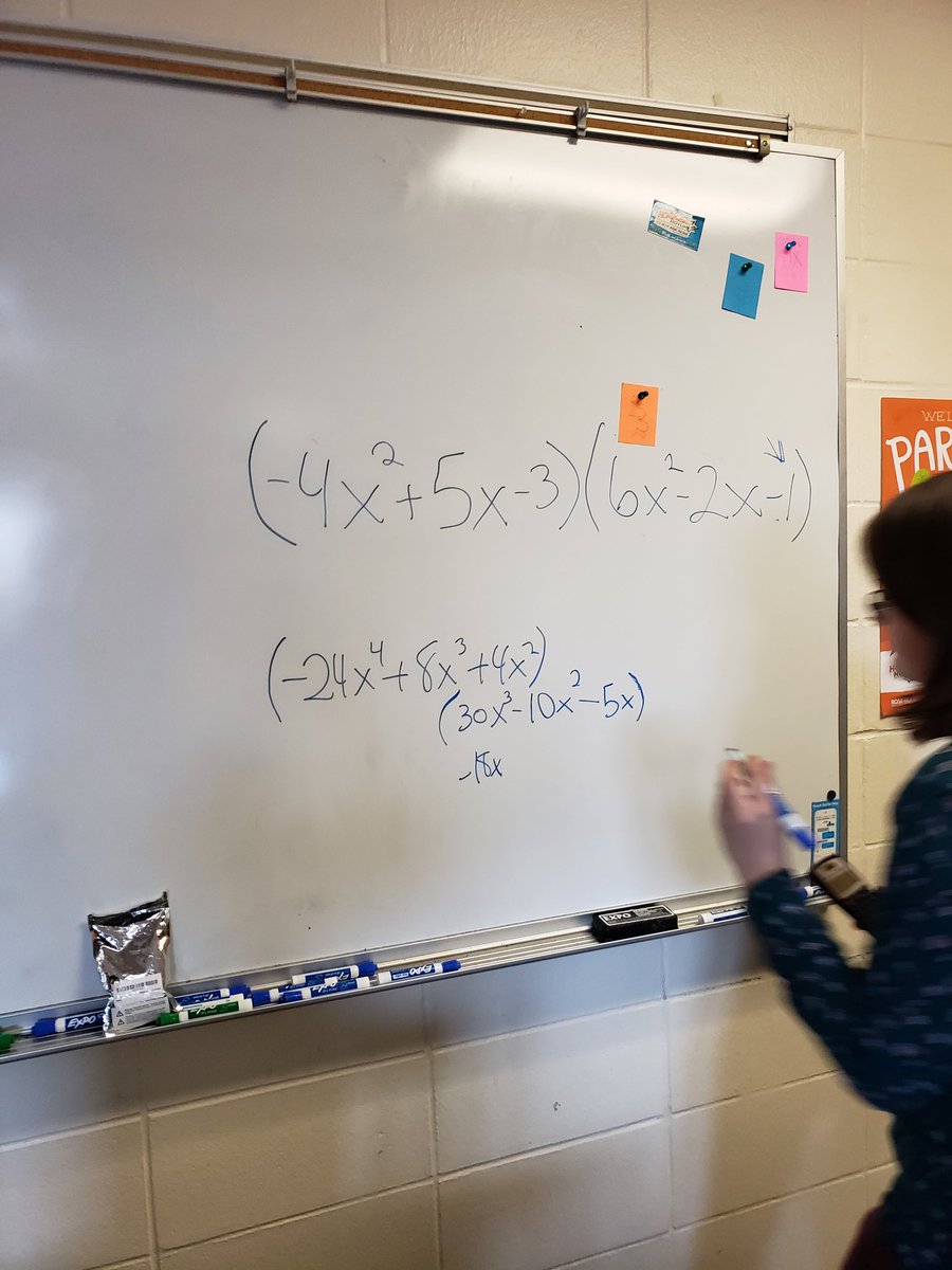ColonisMath's tweet image. Algebra 1 students learning extended distribution! #KinestheticLearners #TactileLearners #VisualLearners @jeff_principal @BronchoFB