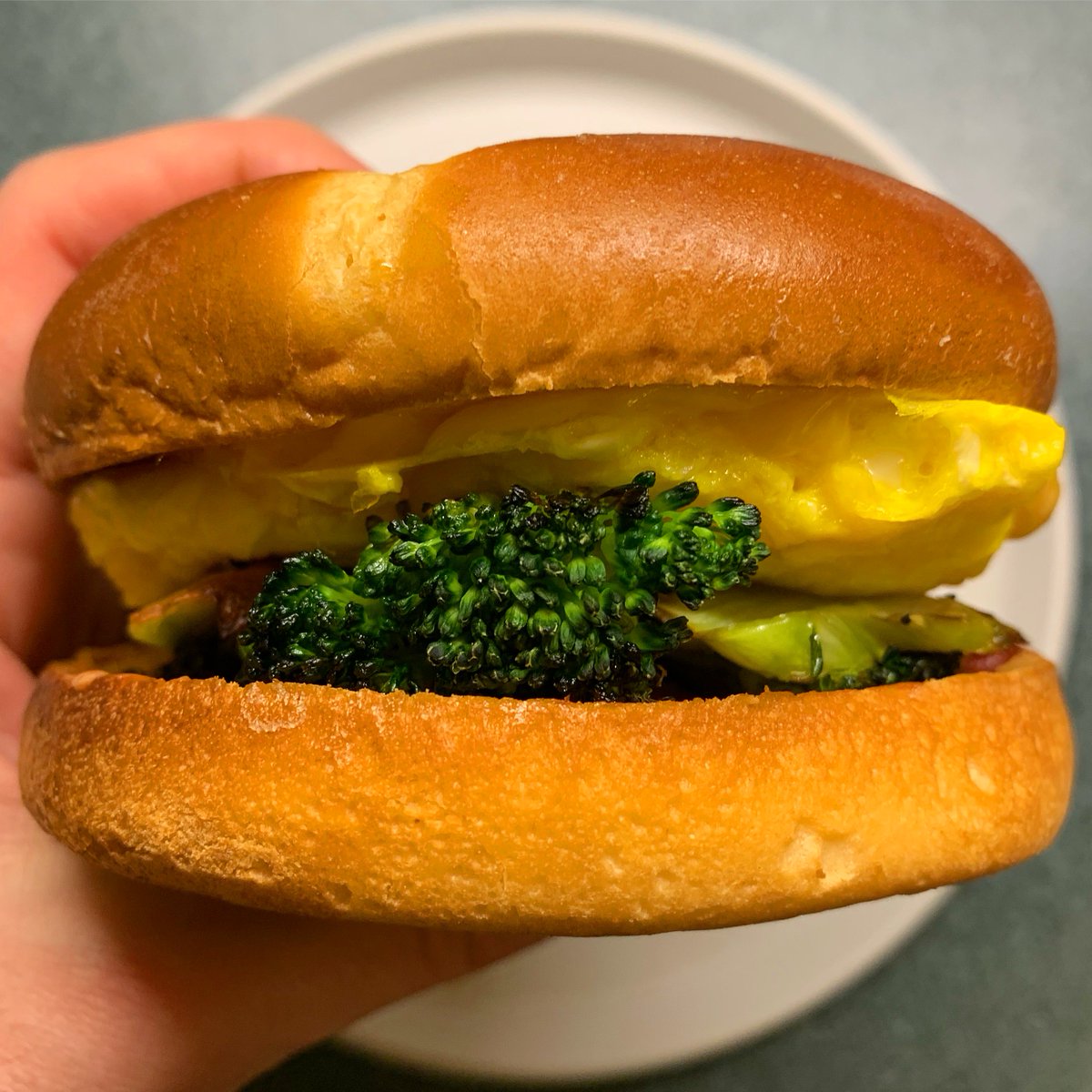 Neven Mrgan For The Past Two Years I Ve Made And Enjoyed Many Times This Superb Breakfast Sandwich From Tyler Kord S Amazing A Super Upsetting Cookbook About Sandwiches Roasted Broccoli Scrambled