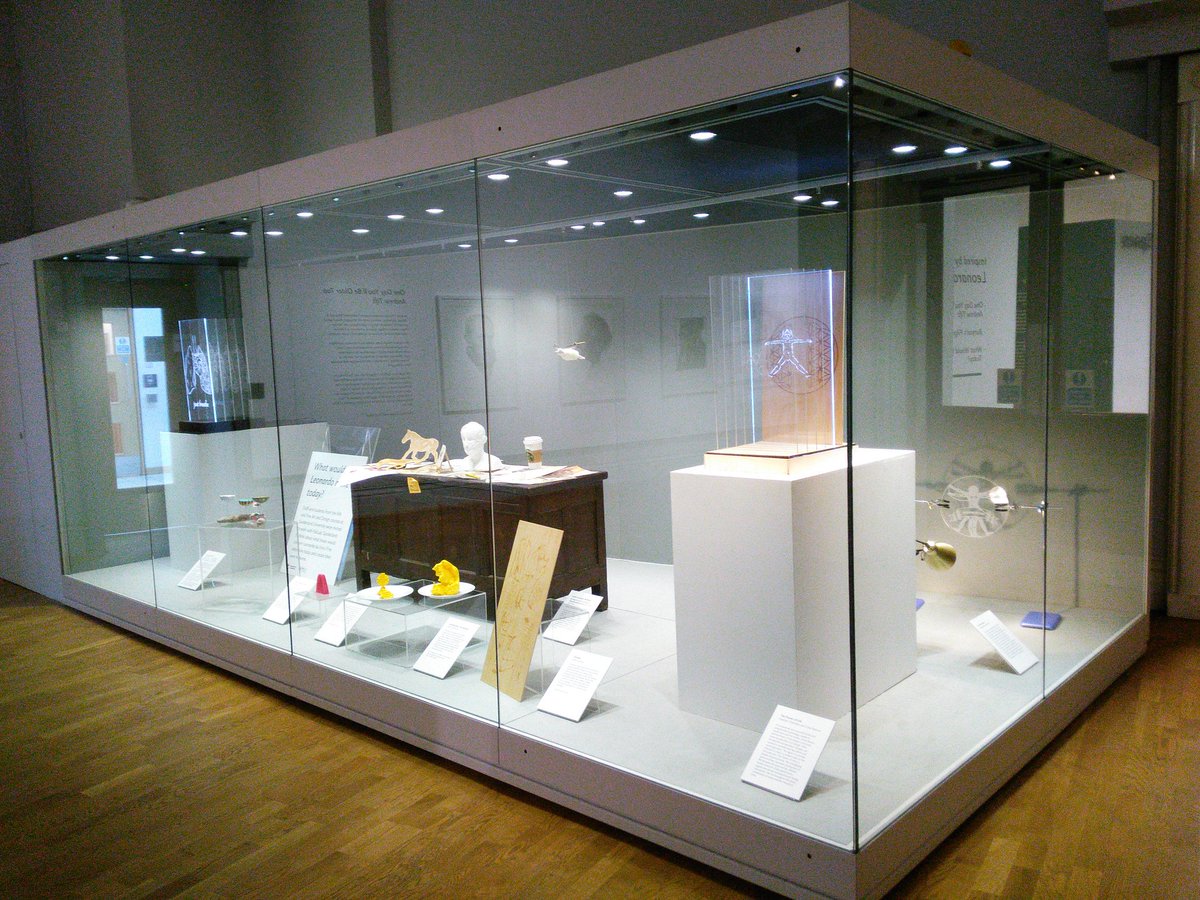 FabLabSund's tweet image. This is the amazing Leonardo da Vinci inspired work created in FabLab by Sunderland&apos;s amazing students. Exhibited in the Sunderland Museum and Winter Gardens alongside drawings by Leonardo da Vinci himself.