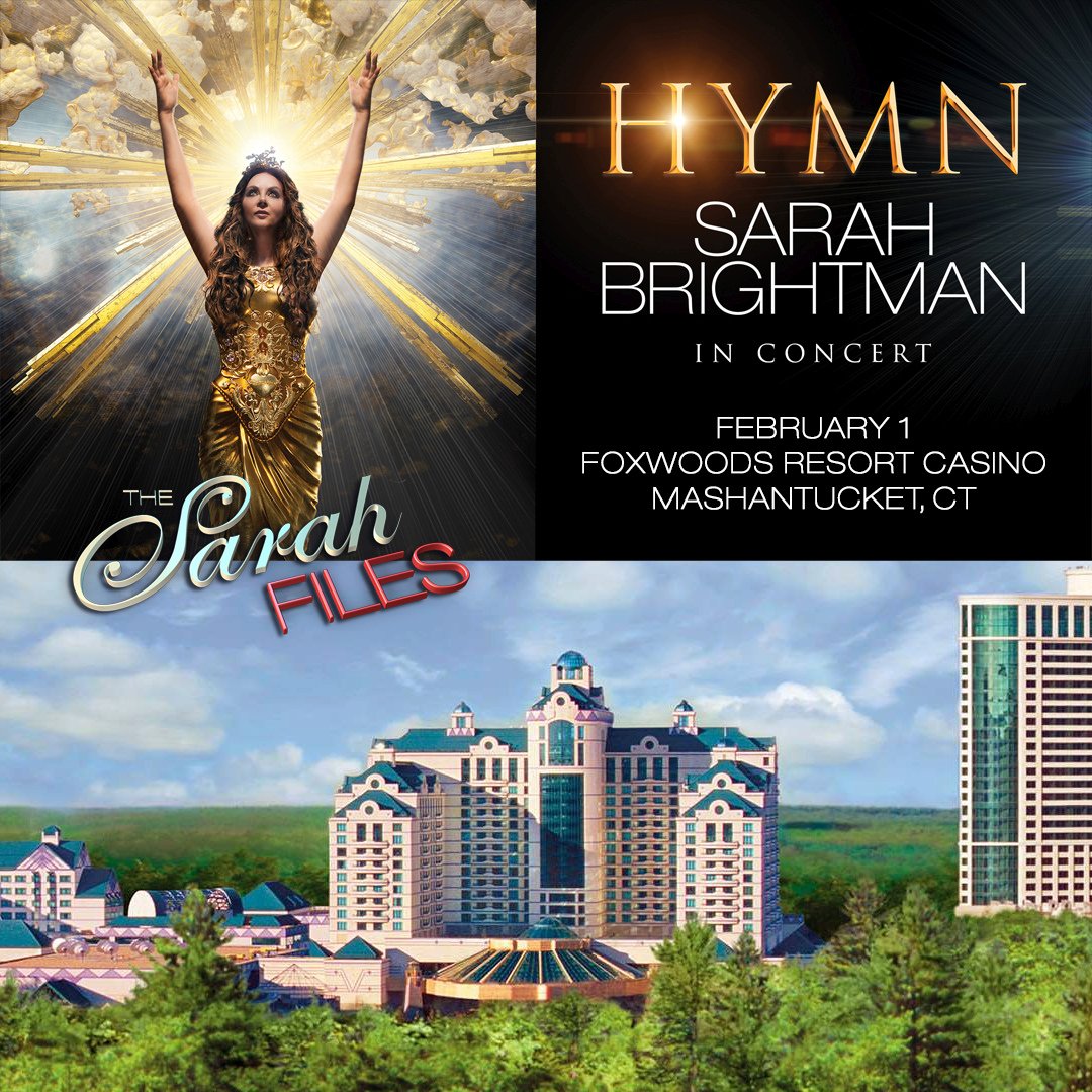 Tonight! The HYMN Tour continues! 🇺🇸 #SarahBrightman #hymn #tour #concert #usa #unitedstates #connecticut #mashantucket #foxwoodsresortcasino