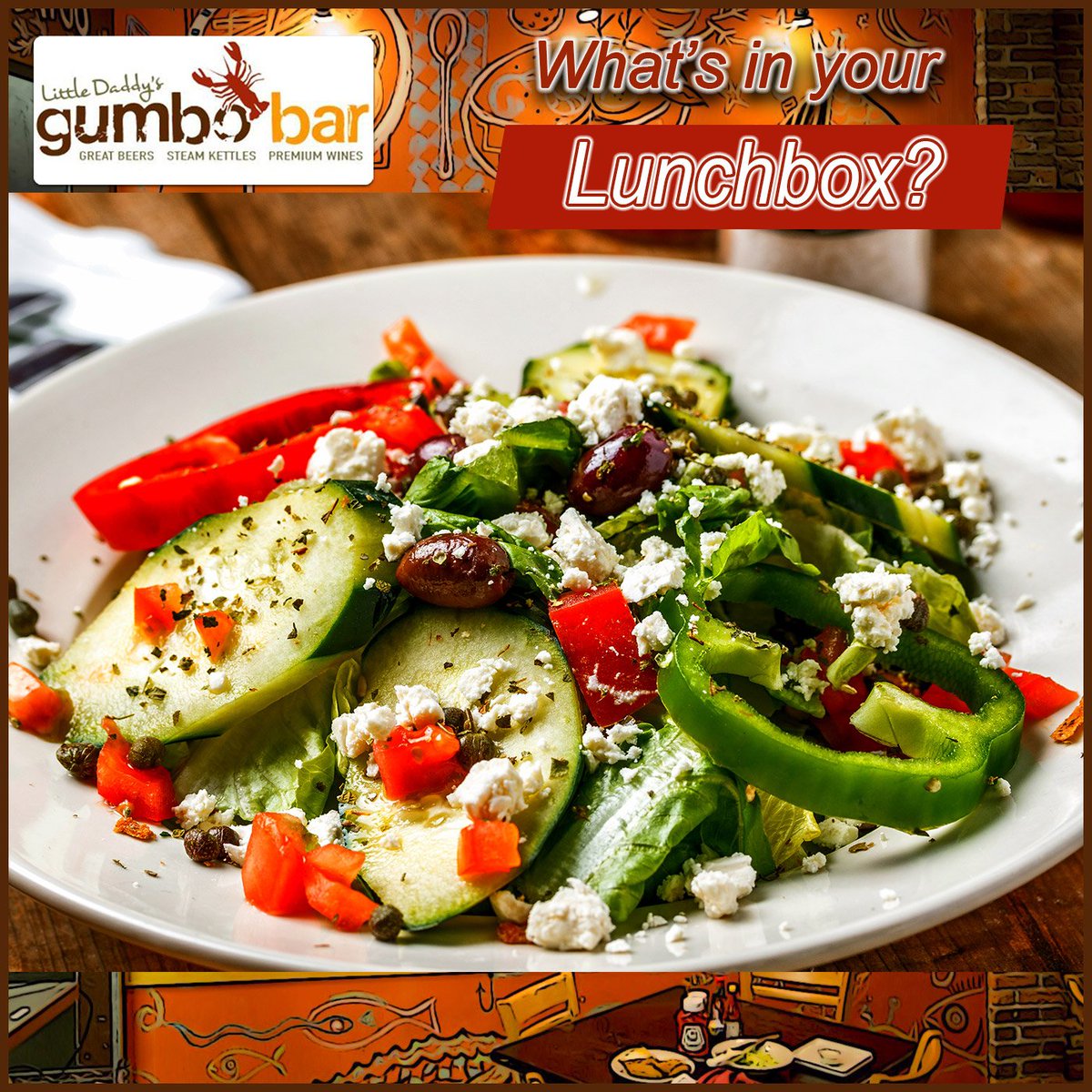 Are you looking for something healthy and delicious for lunch today? Try one of our scrumptious healthy options like our Greek Salad! You’ll love it!

For Directions -> bit.ly/2Gc3z4z
For Our Menu or Delivery -> bit.ly/2QMbUjC