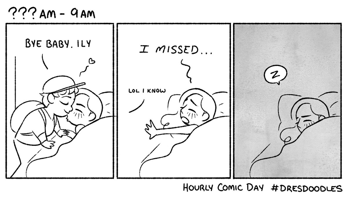 HOURLY COMIC DAY THREAD ! #dresdoodles #hourlycomicday2019 