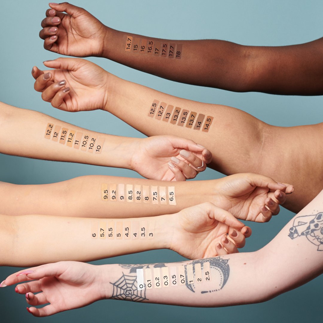 Makeup Revolution Twitter: "All 50 shades of Conceal &amp; Define, swatched by Team Revolution 🙌🏿🙌🏾🙌🏽🙌🏼🙌🏻🙌 https://t.co/EXFf1tFcZV" / Twitter