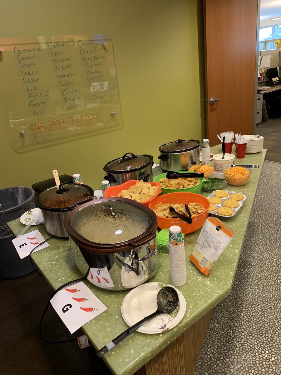 Today is the perfect day for a Chili Cookoff! #Colliers #ColliersInternational #RVA #Chili #ChiliCookoff