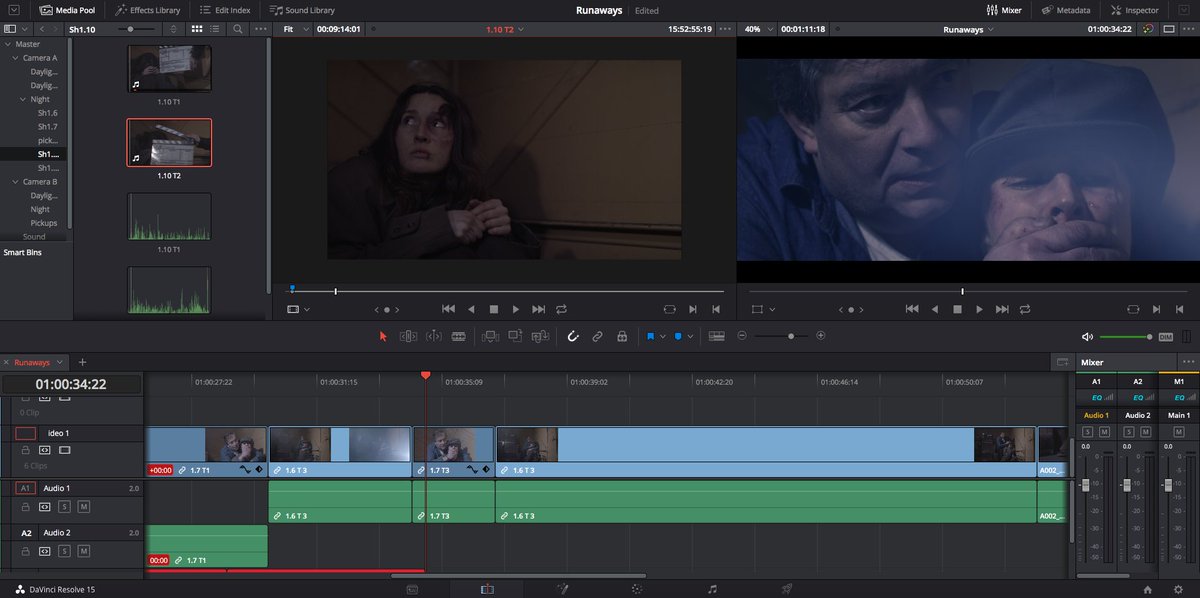 Lhvbrough's tweet photo. New year, new goals and lots to do... gotta start somewhere... #Filmmaking #editing #DaVinciresolve #blackmagic https://t.co/RfBmHZe2S7