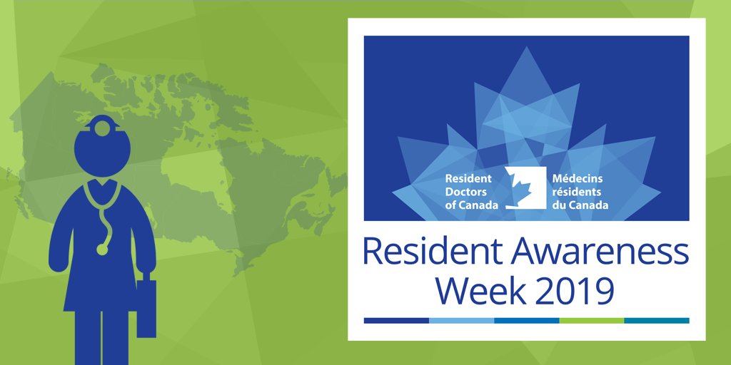 ResidentDoctors's tweet photo. Resident Awareness Week 2019 is right around the corner This nationwide celebration of the important work done by resident physicians in Canadian health systems and patient care starts on Monday 02/04. Stay tuned for more info and resources! #residentawareness https://t.co/gHHXzg0uxE