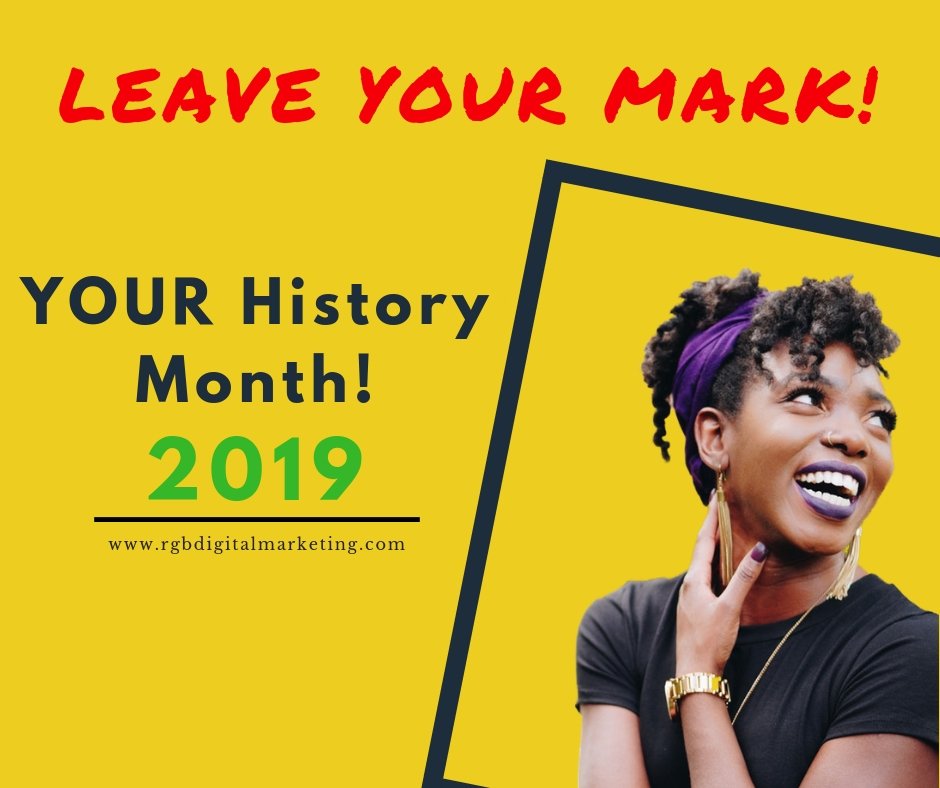RGB_Digital's tweet photo. This Black History Month let your own legacy be your tribute. Let's walk the talk! https://t.co/dR6R4JO6rK