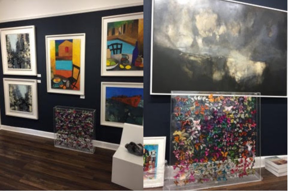 Last week was a busy one for me! I visited the lovely Denise Donelly and Deirdre at <a href="/doorwaygallery/">The Doorway Gallery</a> in Dublin, to increase the #butterfly count in keeping with my newest designs and layouts. Here are a couple of images - why not pop in if you have time this weekend? :)